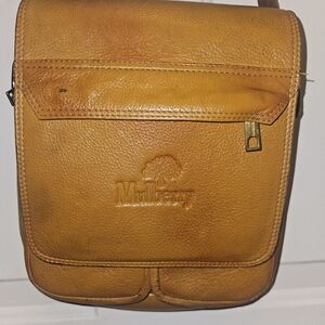 VTG Mulberry Brown Leather Crossbody Bag